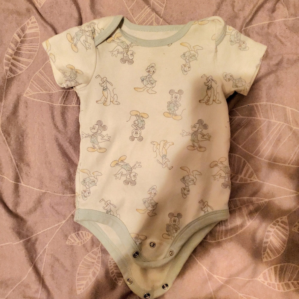 (6/$18) 3-6m Disney Baby Character Print Onesie